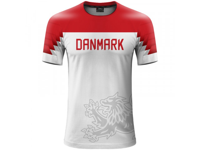 Sublimované tričko Dánsko 2202 Sublimované tričko Dánsko 2202